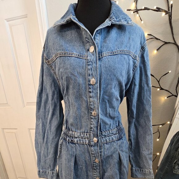 MNG Dresses & Skirts - MNG - Size 4 - Jean Dress with pockets - EUC